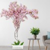 YIYIBYUS Artificial Cherry Blossom Tree Arch Pink Fake Flower Trees for Office Bedroom Party DIY Decor Wedding Indoor and Outdoor - 2 of 4