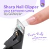 Saviland Nail Clippers with Magnets: Black Nail Clipper for Nails Cutter with Sizer Magnets 15PCS  (Black) (Black) - 3 of 4
