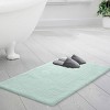 SEVOBAL Bath Rugs and Mats Bathroom Rugs Bath Mats for Bathroom Non-Slip Microfiber Bath Rugs Bath Rugs for Floor, Green, 30"*20"*0.75" - 2 of 4