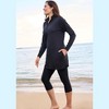 Swim 365 Women's Plus Size Chlorine Resistant Long-Sleeve Mock Neck Swim Tee - 4 of 4