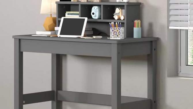 Logan Writing Desk Gray - Acme Furniture, 2 of 8, play video