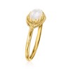 Ross-Simons Italian Mother-Of-Pearl Milgrain Ring in 14kt Yellow Gold - 3 of 4