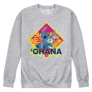 Men's - Disney - Lilo & Stitch Graphic Fleece Sweatshirt - 1 of 4