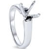 Pompeii3 Cathedral Semi Mount Engagement Ring 14 Karat White Gold Setting - 2 of 4