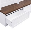 NicBex 4-in-1 Hall Tree with 6 Hooks, 2 Large Storage Cabinets, 4 Top Storage Compartments and Bench for Hallway, Living Room, Office - 4 of 4