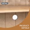 4-Door Large Storage Sideboard Buffet Cabinet with Glass Doors, Arched Cabinet with Adjustable Shelves- Leovsnove - 4 of 4