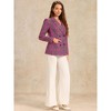 INSPIRE CHIC Women's Casual Fit Notched Lapel Double Breasted Plaid Formal Blazer - 2 of 4