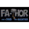 Men's Marvel Thor Fa-Thor Like a Dad Only Mightier Pull Over Hoodie - 2 of 4
