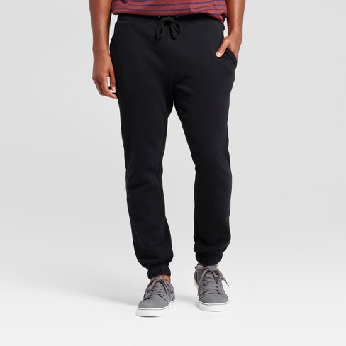 Men's Fleece Jogger Pants - Goodfellow & Co™ Black S : Target