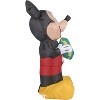 Gemmy Airdorable Airblown Inflatable Easter Mickey Mouse w/Egg Disney, 1.5 ft Tall, Black - image 2 of 3