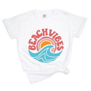 Simply Sage Market Beach Vibes Circle Garment Dyed Tee - 1 of 4