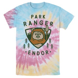 Men's Star Wars Park Ranger Endor Ewok Badge T-Shirt - 1 of 4