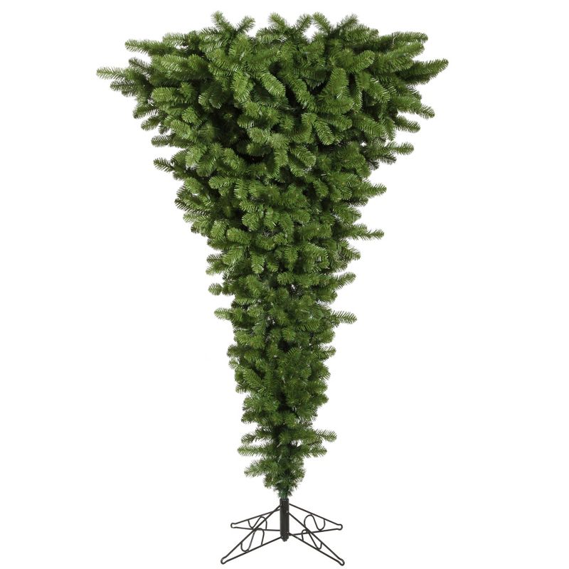 Vickerman Green American Upside Down Artificial Unique Tree, 1 of 4