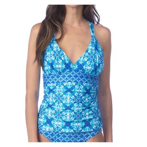 Women's Goddess Halter Twist Back Tankini Top - La Blanca - 1 of 3