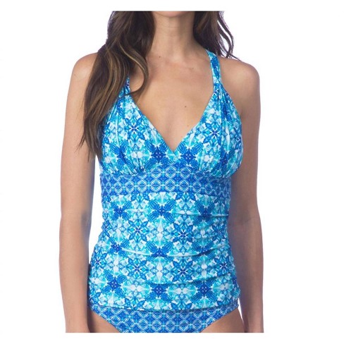 Women's Goddess Halter Twist Back Tankini Top - La Blanca - image 1 of 3