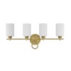 Savoy House Woodbury 4 - Light Vanity in  Warm Brass - 2 of 4