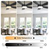 Parrot Uncle 42” Black Modern LED Ceiling Fan with Light and Remote - 4 of 4