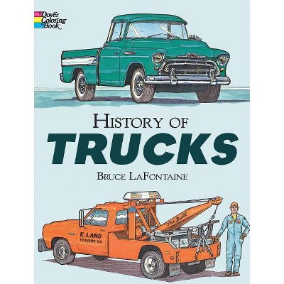 History of Trucks Coloring Book - (Dover History Coloring Book) by  Bruce LaFontaine (Paperback)