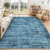 Coucheta Washable Area Rug Non-Slip Low Pile Vintage Distressed Carpet for Living Room Bedroom Office, Retro Farmhouse Style, Multi-Color & Size - 2 of 4