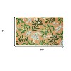 HomeRoots 17" X 29" Natural and Green Coir Botanical Leaves Outdoor Door Mat - 3 of 3