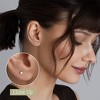 GILDED Lab-Grown Diamond Stud Earrings in 925 Sterling Silver Studs and 14KT Gold Plated Over Sterling Silver - 3 of 4