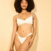 Women's Shirred Extra High Leg Cheeky Bikini Bottom - Shade & Shore™ Cream - 3 of 3