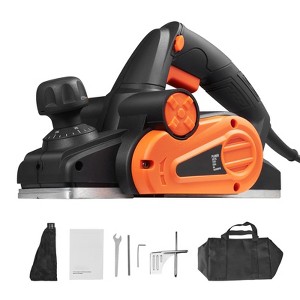 VEVOR Electric Hand Planer, 3-1/4" width Corded Electric Hand Planer, 16500 RPM High-Speed Powerful Electric Handheld Planers for Woodworking, Orange - 1 of 4