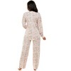Emerson Road Woman's Fuzzy Luxe Waffle Button Front Hoodie & Pants Pajama Set - 3 of 3
