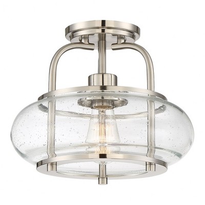 Quoizel Lighting Trilogy 1 - Light Semi-Flush Mount in  Brushed Nickel