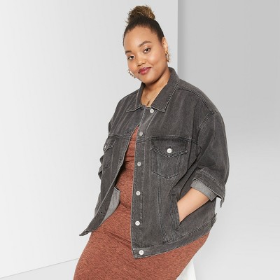 target denim jacket plus size