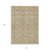 Gold And Beige Geometric Washable Indoor Outdoor Area Rug - 3 of 4