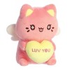 Aurora Small Candy Heart Meowchi Tasty Peach Enchanting Stuffed Animal Dark Pink 7" - 2 of 4
