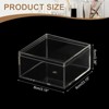 Unique Bargains Acrylic Cube Storage Collectible Display Boxes 2 Pcs Clear - 2 of 4