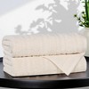Smart Twist Viscose Cotton Blend Medium Weight Solid Textured Ribbed Towel Set by Blue Nile Mills - 2 of 4
