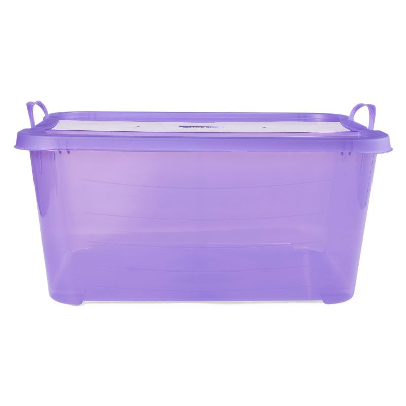 Life Story Multi-Purpose 55 Quart Stackable Storage Container with Secure Snapping Lids for Home Organization, 3 of 8