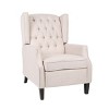 Modern Wingback Manual Recliner with Solid Wood Legs Accent Chair for bedroom living room-Christopher Knight Home - 2 of 4