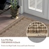 Modern Washable Area Rug for Living Room, Bordered Print Floor Rug with Non Slip Backing, Low Pile Stain Resistant Indoor Carpet for Bedroom - 4 of 4