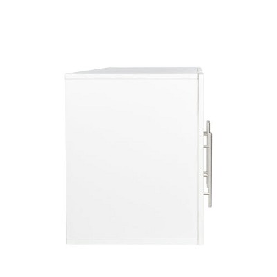"LunaLulinlk Stackable Wall Mounted Storage Cabinet, 15.75 ""D x 35.43"" W x 19.69 ""H, White "