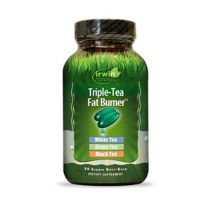 Irwin Naturals Weight Loss Supplements Triple Tea Fat Burner - 75 Softgels. - 1 of 4