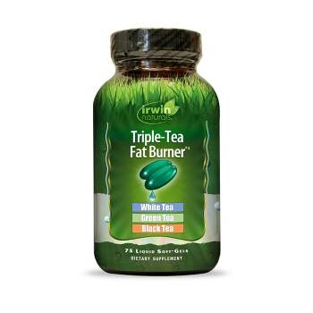 Irwin Naturals Weight Loss Supplements Triple Tea Fat Burner - 75 Softgels