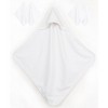 American Soft Linen Turkish Baby Toddler Hooded Bath Towel Set, 100% Cotton Soft Fluffy Baby Toddler Hooded After Shower Towels - 2 of 4