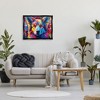 Stupell Industries Dog with Vivid Paint Splash Black Framed Floater Canvas Wall Art - 2 of 4