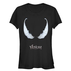 Juniors Womens Marvel Venom Film All Eyes T-Shirt - 1 of 3