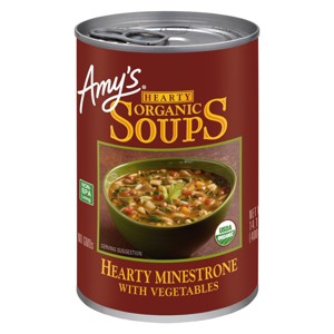 Amy's Organic Hearty Minestrone with Vegetables, 14.1 oz, Pack of 4 - 1 of 1