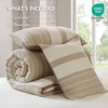 Sapphtopaz Comforter Set Bedding Set Boho Waffle Gauze Textured Mixed Weave Cotton Comforter,3 Piece 1 Comforter,2 Standard Shams - 4 of 4
