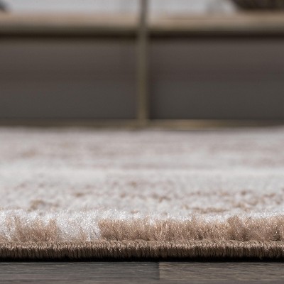 Rosalia Cottage Medallion 2'x8' Runner Rug in Brown/Cream