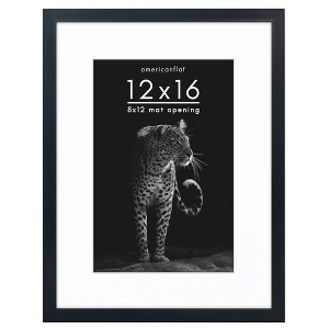 Americanflat Gallery-Style Picture Frame with Mat to Secure Artwork, Prints, and Photos - 1 of 4