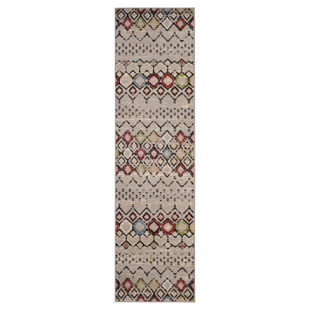  Runner Light Fair Isle Design Loomed