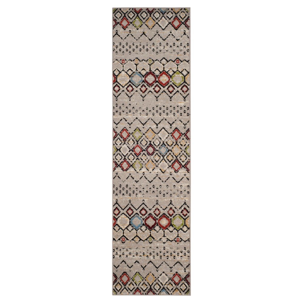 2'3inx8' Runner Light Fair Isle Design Loomed - Safavieh