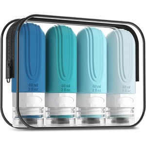 6oz Toiletry Bag Large Travel Bottles for Toiletries, BPA Free Leak Proof Tubs Refillable Liquid Traveler Accessories - 1 of 4